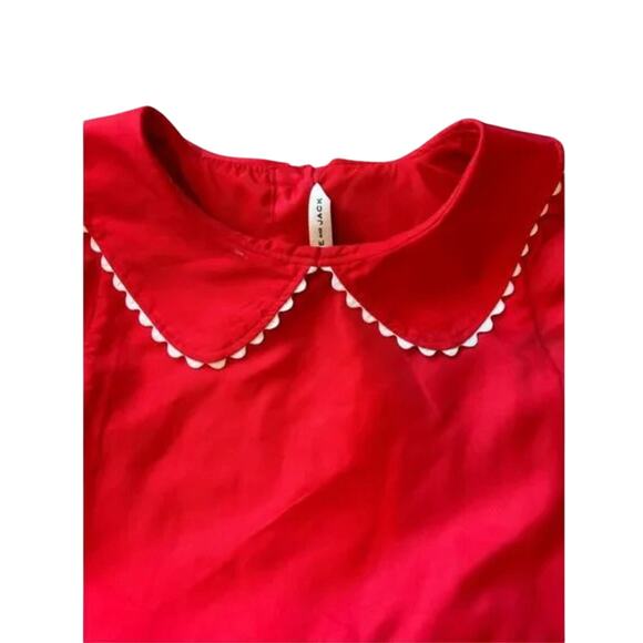 Janie and Jack Red Nautical Sailboat Dress Size 4 - Picture 5 of 11